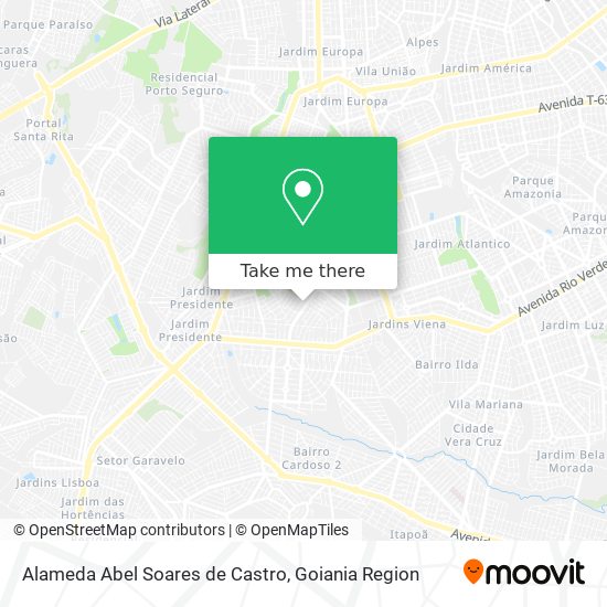 Mapa Alameda Abel Soares de Castro