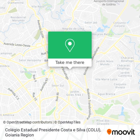 Mapa Colégio Estadual Presidente Costa e Silva (COLU)