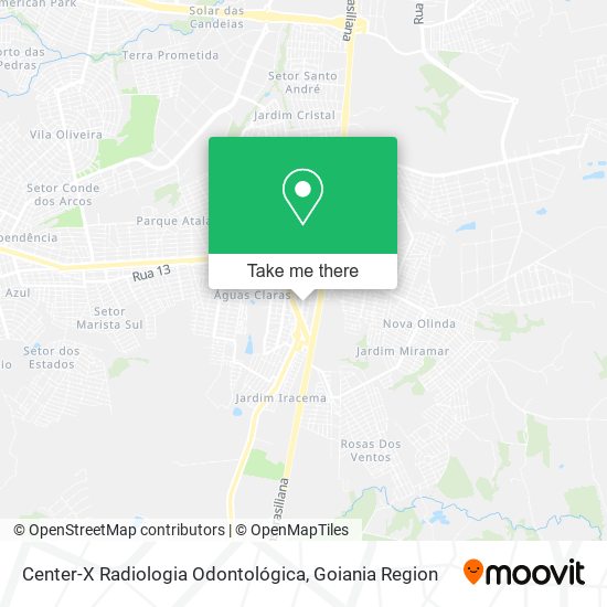 Center-X Radiologia Odontológica map