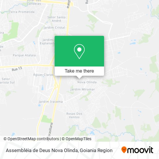 Assembléia de Deus Nova Olinda map