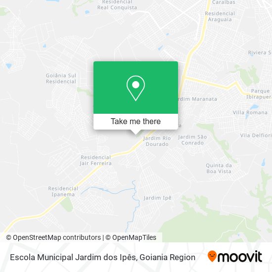 Mapa Escola Municipal Jardim dos Ipês