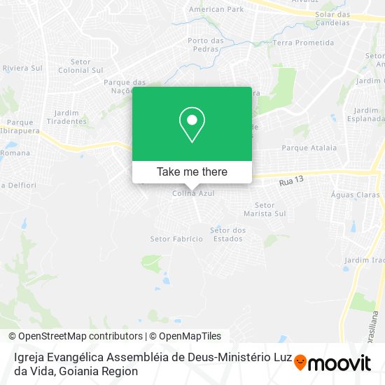 Igreja Evangélica Assembléia de Deus-Ministério Luz da Vida map