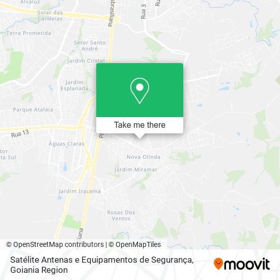 Satélite Antenas e Equipamentos de Segurança map