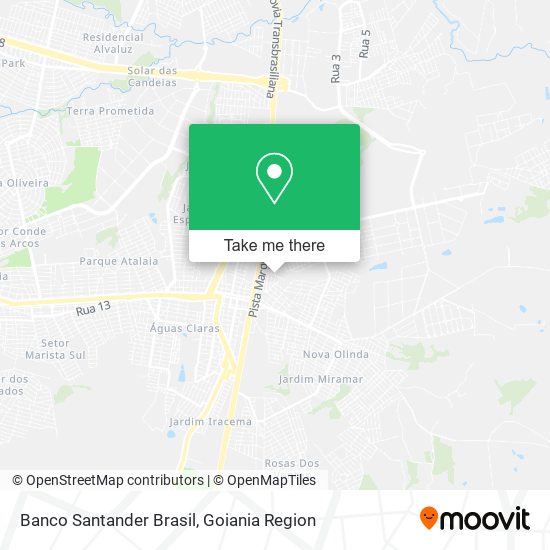 Banco Santander Brasil map