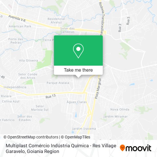 Mapa Multiplast Comércio Indústria Química - Res Village Garavelo