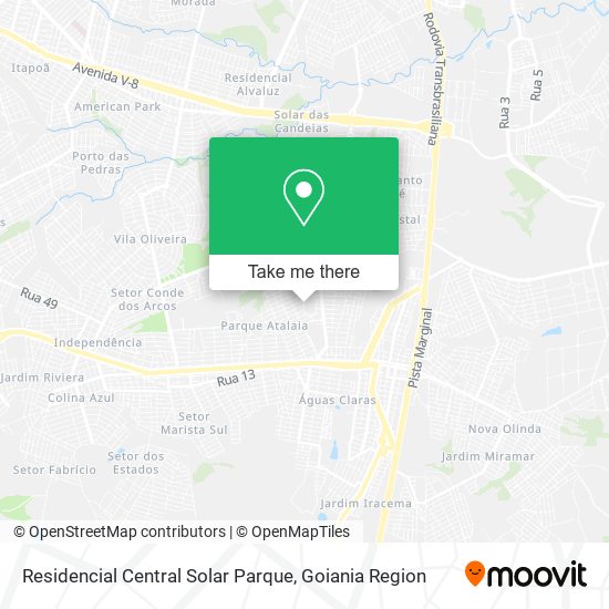 Mapa Residencial Central Solar Parque