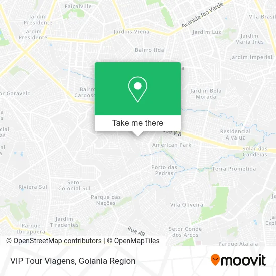 VIP Tour Viagens map