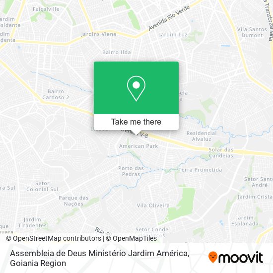 Mapa Assembleia de Deus Ministério Jardim América