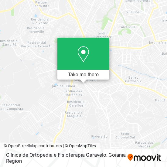 Clínica de Ortopedia e Fisioterapia Garavelo map