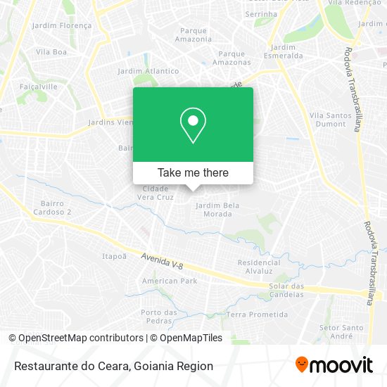 Mapa Restaurante do Ceara