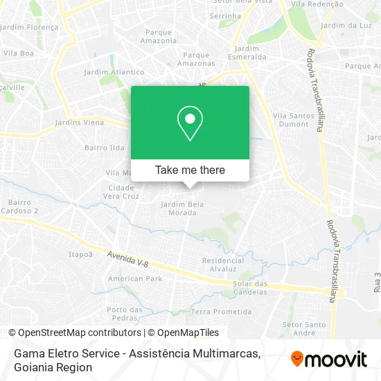 Gama Eletro Service - Assistência Multimarcas map