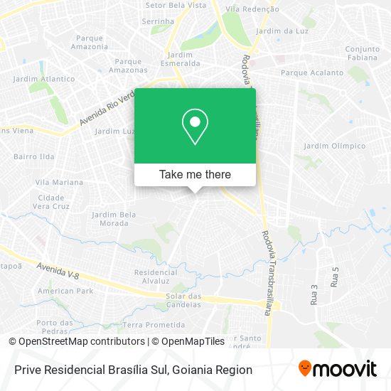 Prive Residencial Brasília Sul map