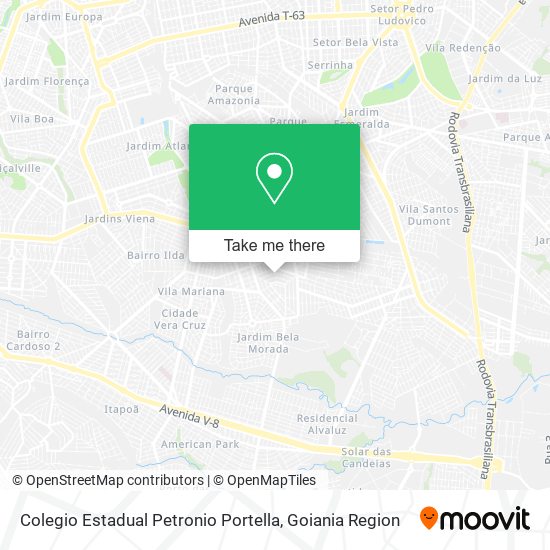 Mapa Colegio Estadual Petronio Portella