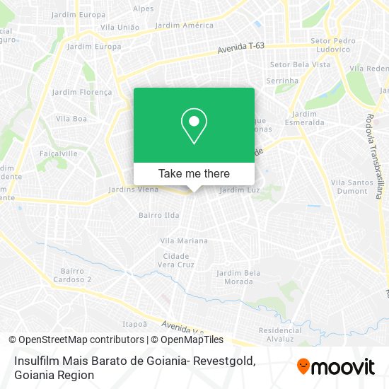 Insulfilm Mais Barato de Goiania- Revestgold map