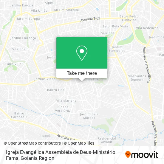 Igreja Evangélica Assembléia de Deus-Ministério Fama map