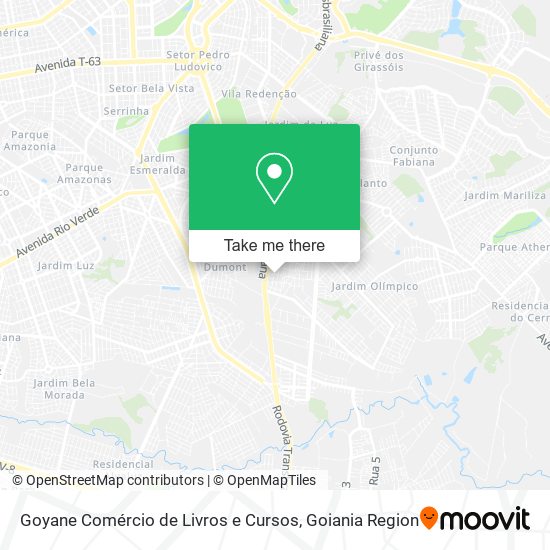 Goyane Comércio de Livros e Cursos map