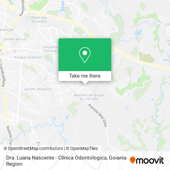 Mapa Dra. Luana Nascente - Clínica Odontologica