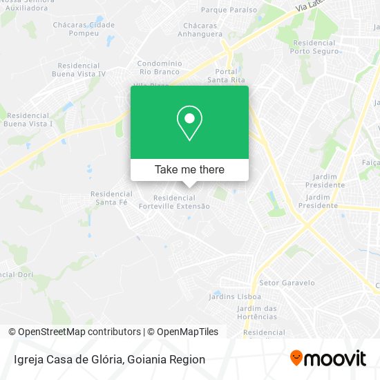 Mapa Igreja Casa de Glória