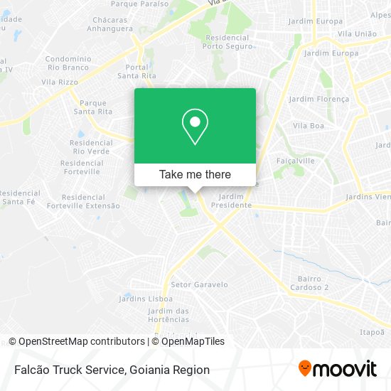 Mapa Falcão Truck Service