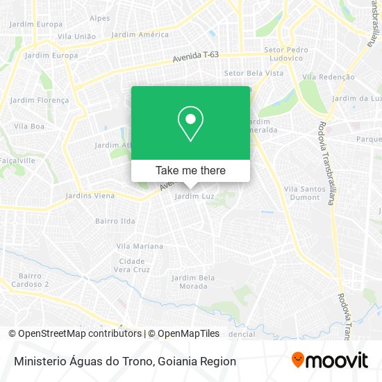 Ministerio Águas do Trono map