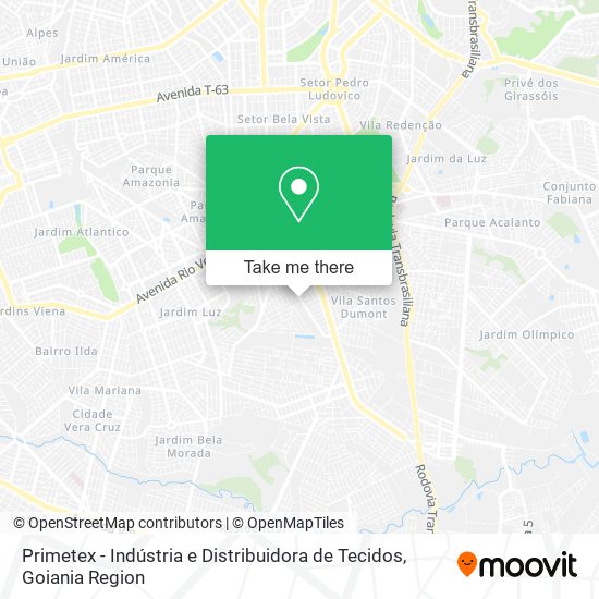 Primetex - Indústria e Distribuidora de Tecidos map