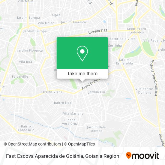 Fast Escova Aparecida de Goiânia map