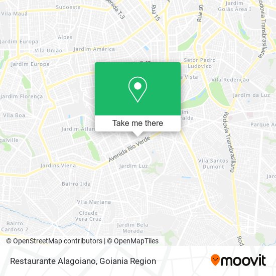 Mapa Restaurante Alagoiano