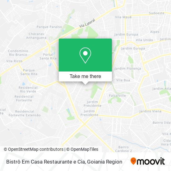 Bistrô Em Casa Restaurante e Cia map