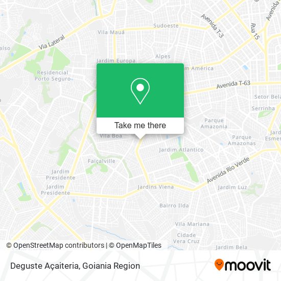 Deguste Açaiteria map