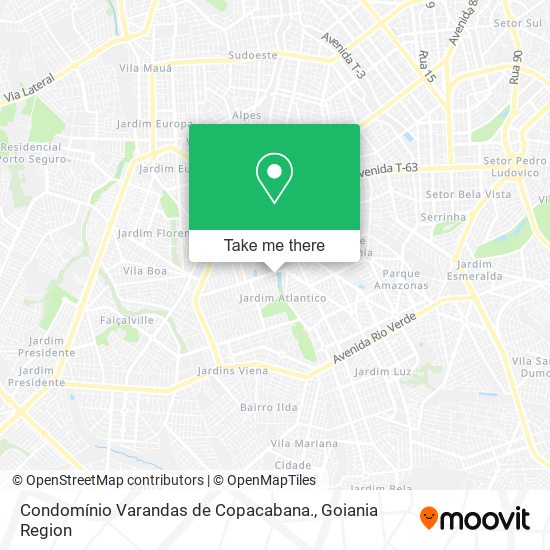 Mapa Condomínio Varandas de Copacabana.