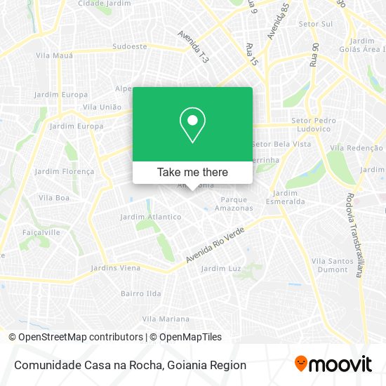 Comunidade Casa na Rocha map