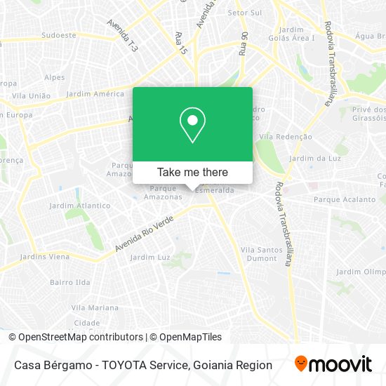 Mapa Casa Bérgamo - TOYOTA Service