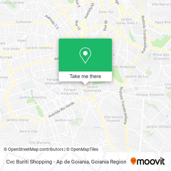 Cvc Buriti Shopping - Ap de Goiania map