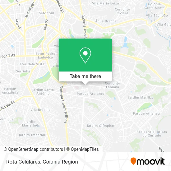 Rota Celulares map