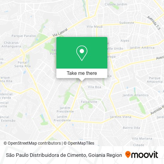 Mapa São Paulo Distribuidora de Cimento