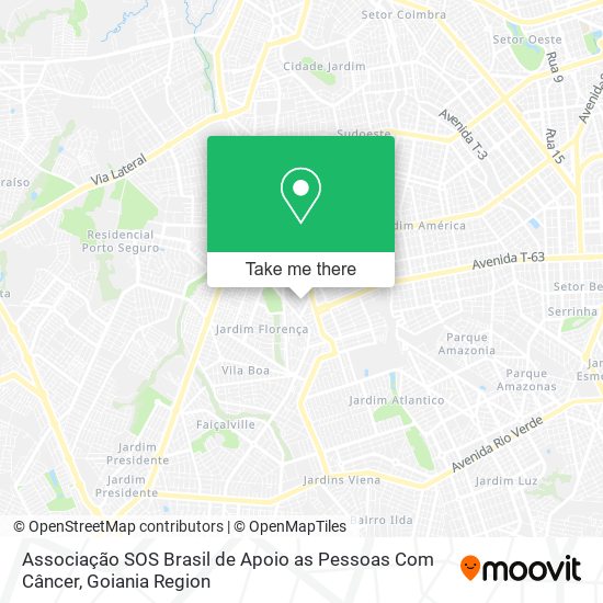 Associação SOS Brasil de Apoio as Pessoas Com Câncer map