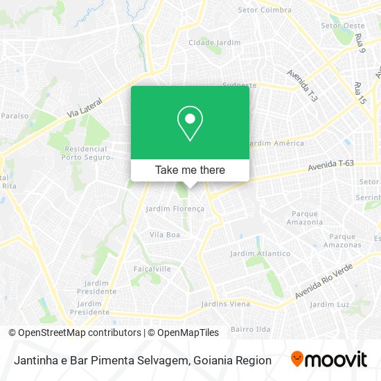 Jantinha e Bar Pimenta Selvagem map