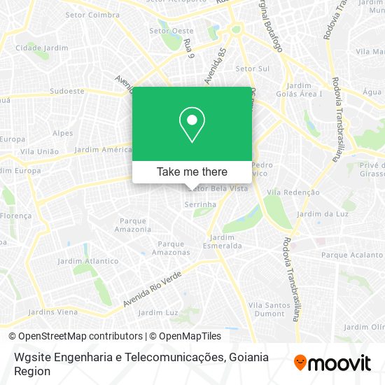 Wgsite Engenharia e Telecomunicações map