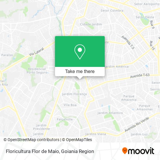 Floricultura Flor de Maio map
