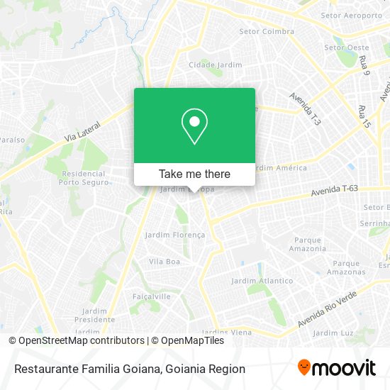 Mapa Restaurante Familia Goiana