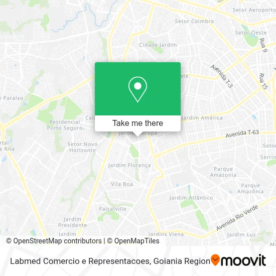 Labmed Comercio e Representacoes map