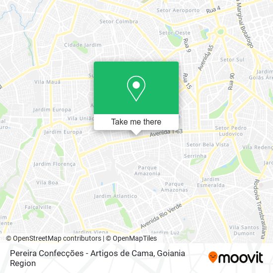 Pereira Confecções - Artigos de Cama map