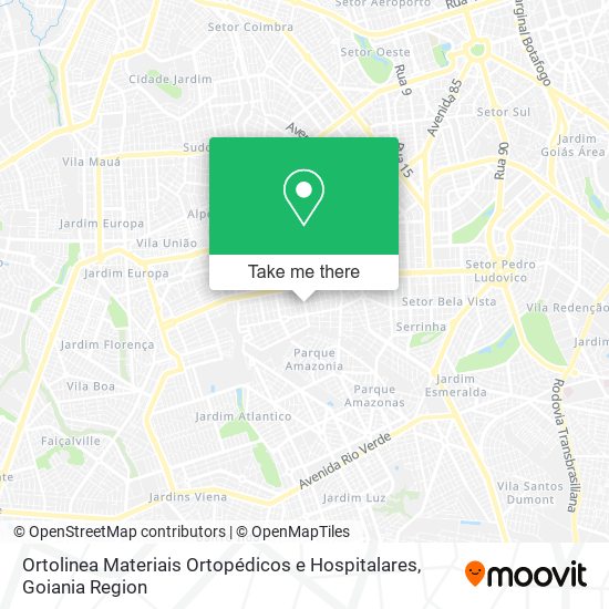 Ortolinea Materiais Ortopédicos e Hospitalares map