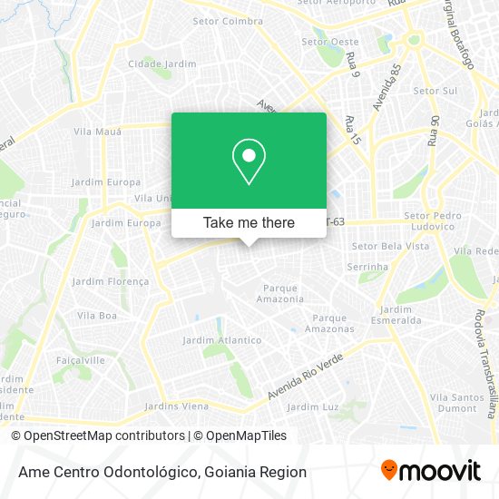 Ame Centro Odontológico map