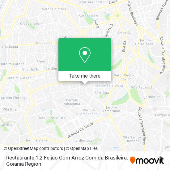 Mapa Restaurante 1,2 Feijão Com Arroz Comida Brasileira