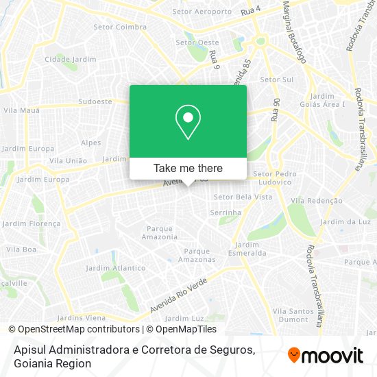 Mapa Apisul Administradora e Corretora de Seguros