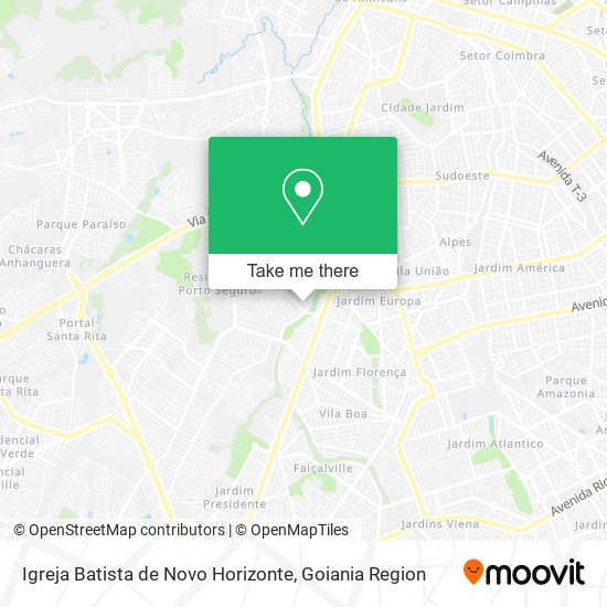 Mapa Igreja Batista de Novo Horizonte