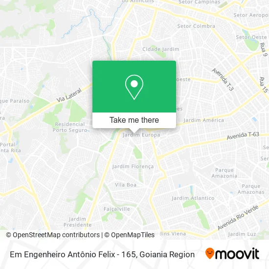 Em Engenheiro Antônio Felix - 165 map
