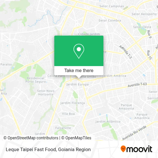 Leque Taipei Fast Food map