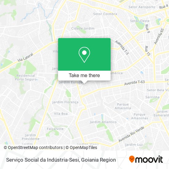 Mapa Serviço Social da Indústria-Sesi